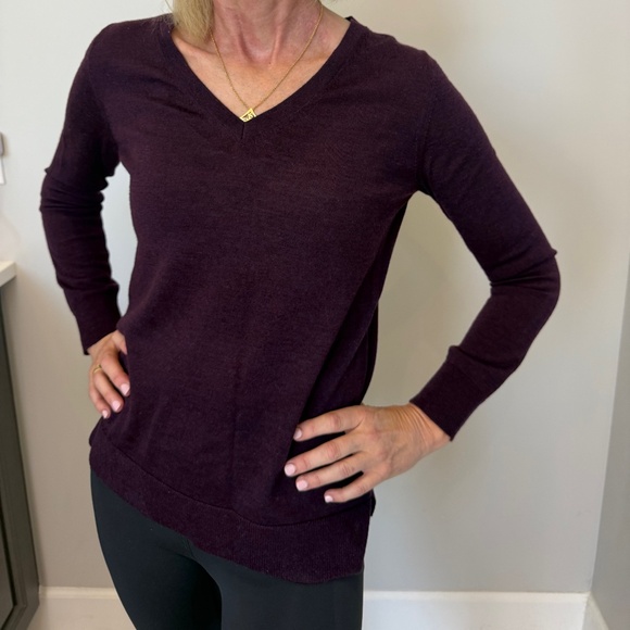 Banana Republic Classic Sweater, Deep Purple Color - Picture 6 of 6